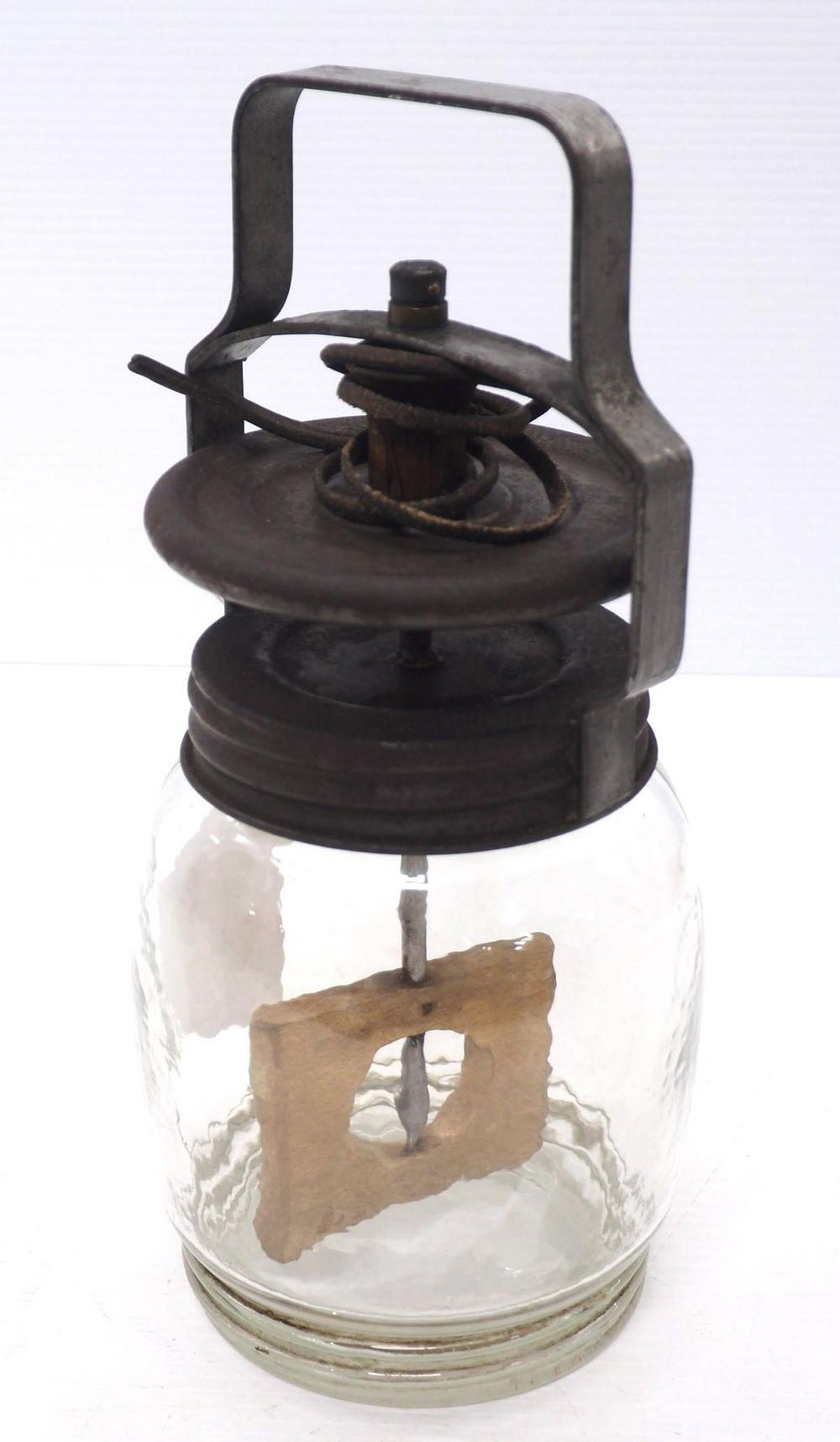 Lot 731: Unusual string pull butter churn