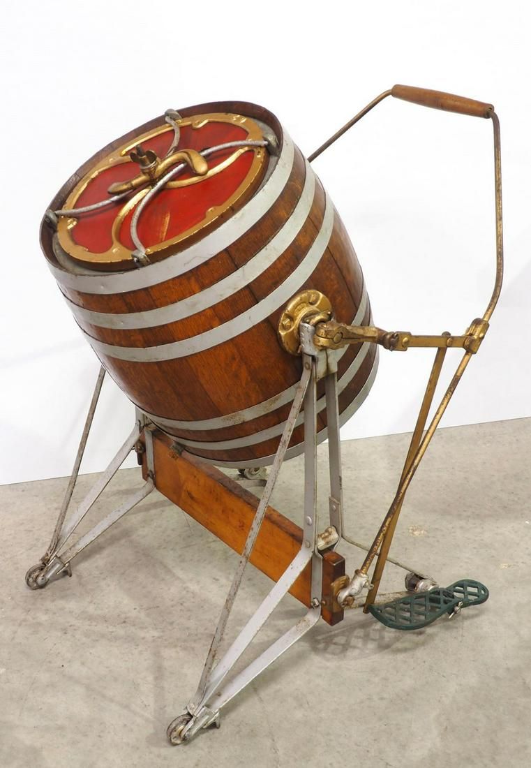Lot 737: Daisy tumbling butter churn