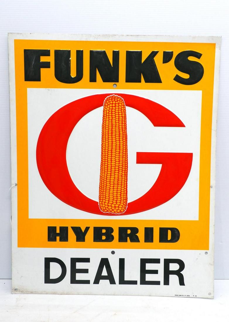 Lot 742: Funks Hybrid Dealer sign