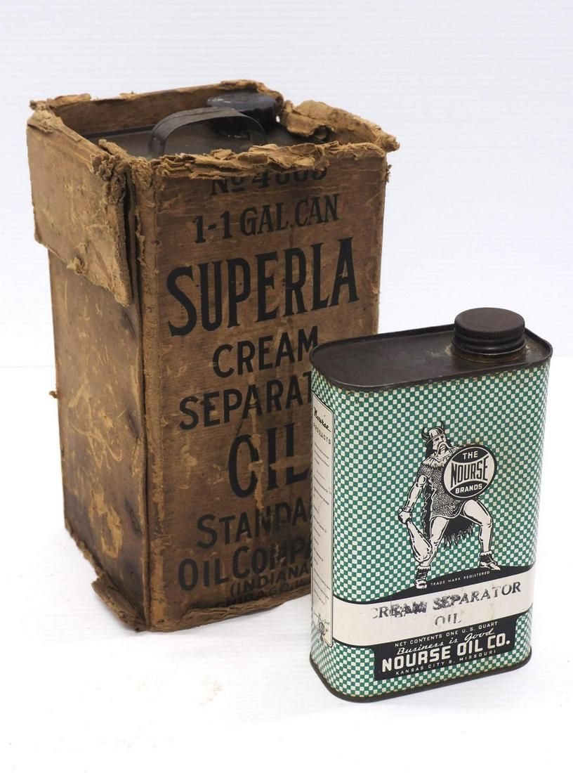 Lot 758: (2) Oil cans