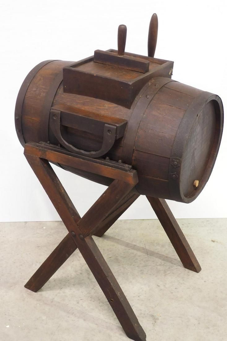 Lot 768: Floor model buckeye rocking butter churn