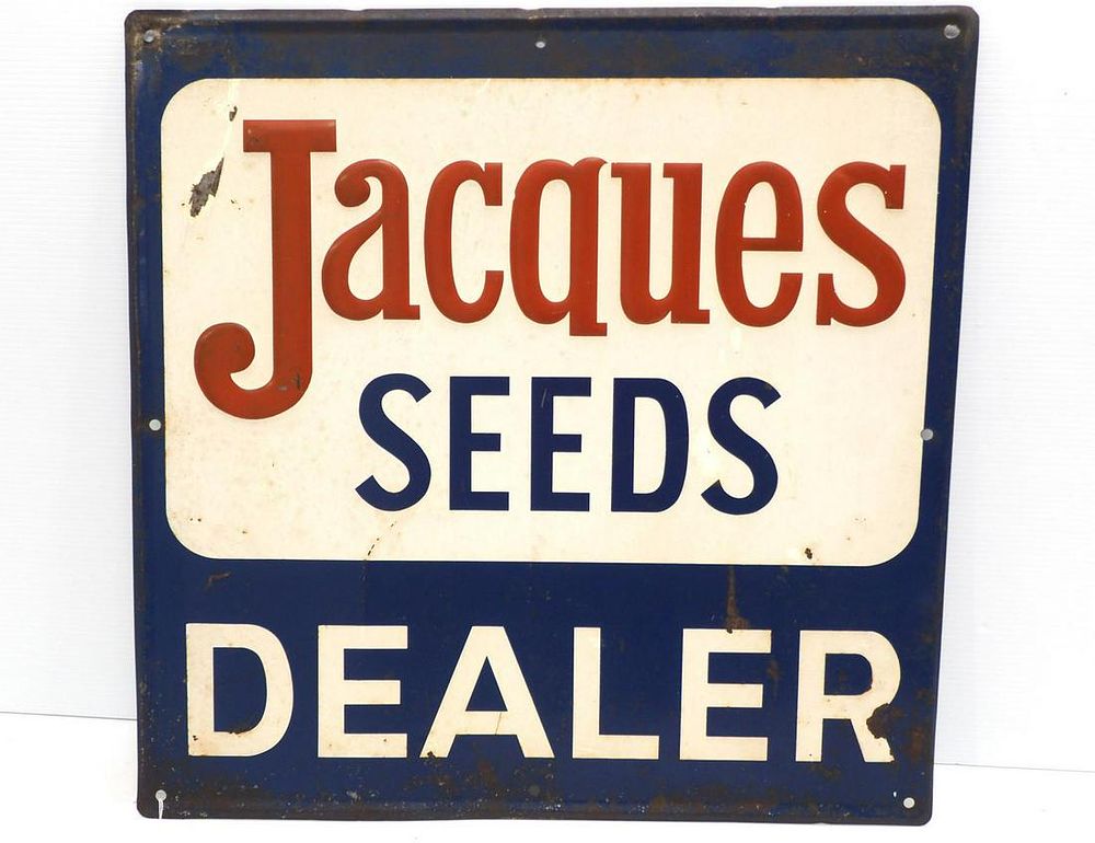 Lot 772: Jacques Seeds Dealer sign