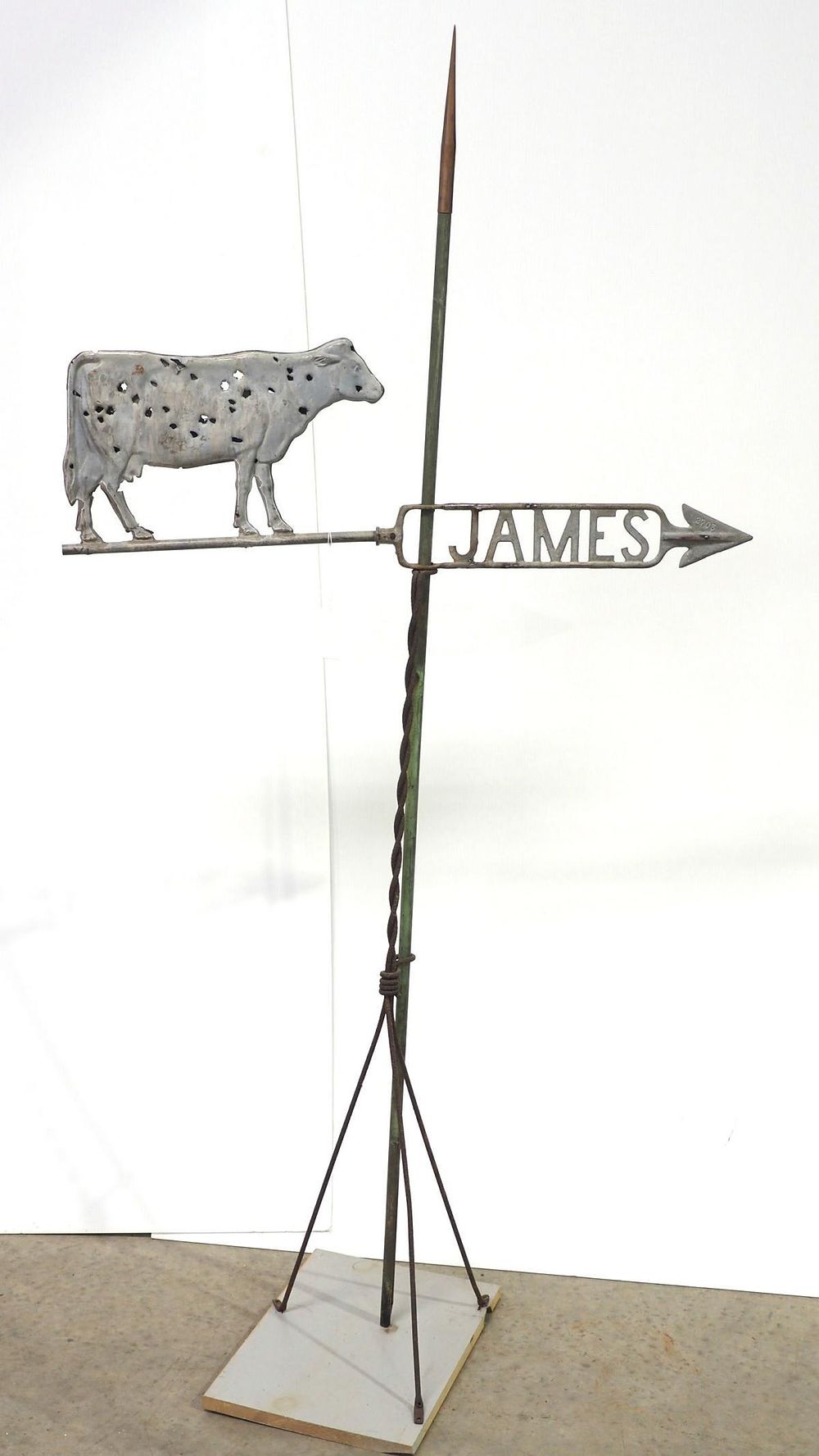 Lot 804: James Way cow weathervane