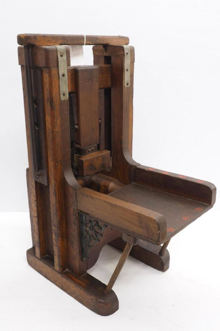 Lot 819: Primitive butter press
