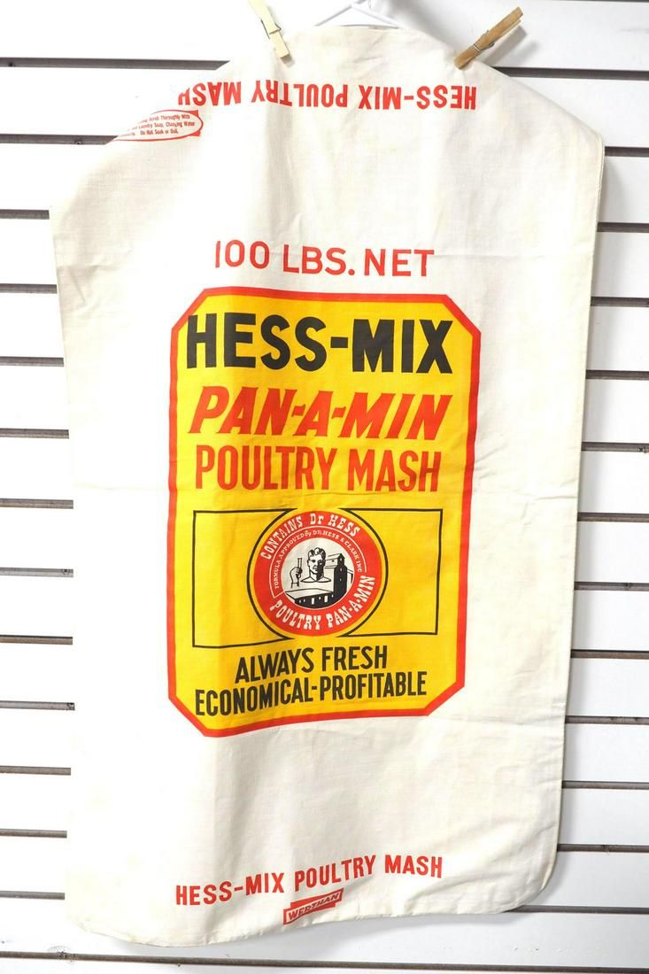 Lot 859: Hess-Mix Poultry Mash bag