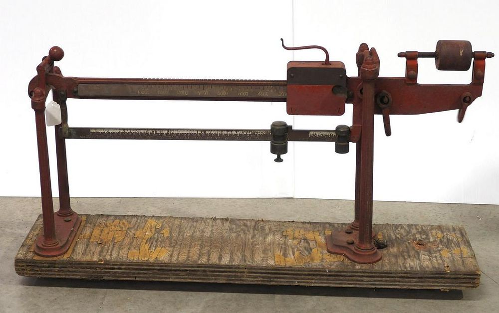 Lot 897: Howe cast iron scales