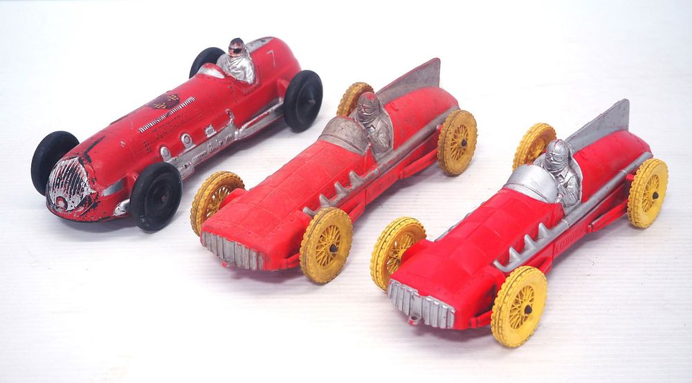 Lot 32: (3) Auburn Rubber Race Cars