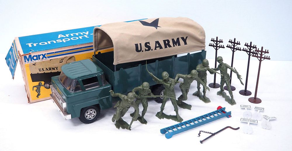 Lot 80: Marx Army Transport Truck