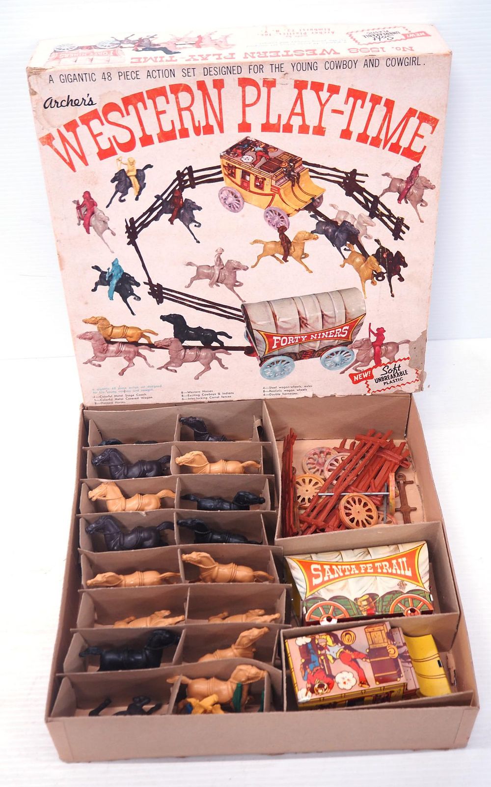 Lot 83: Western Play-Time play set by Archer Plastic Co.