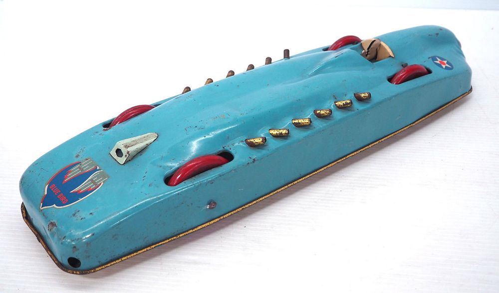 Lot 84: 1930 "Blue Bird" Race Car by Buffalo Toy Co.