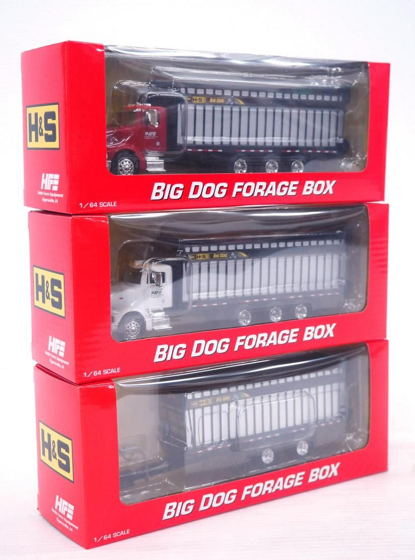 Lot 140: (3) SpecCast Big Dog Forage Box Toys