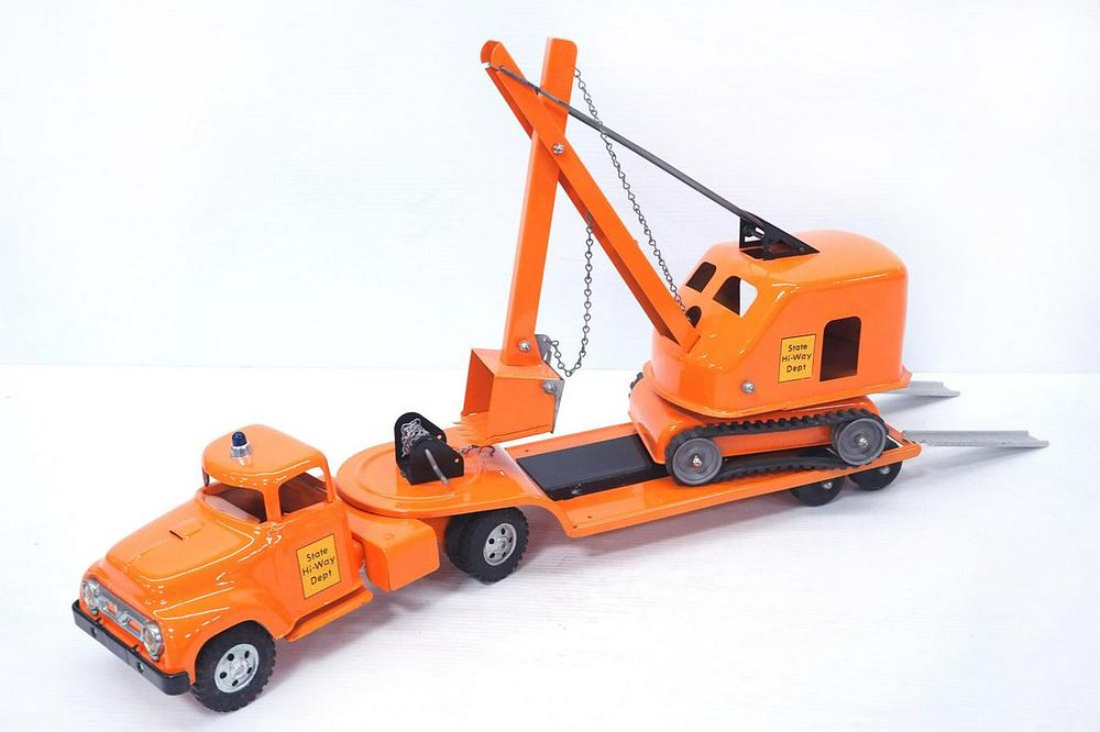 Lot 233: Tonka 3-pc. State Hi-Way Dept. Truck