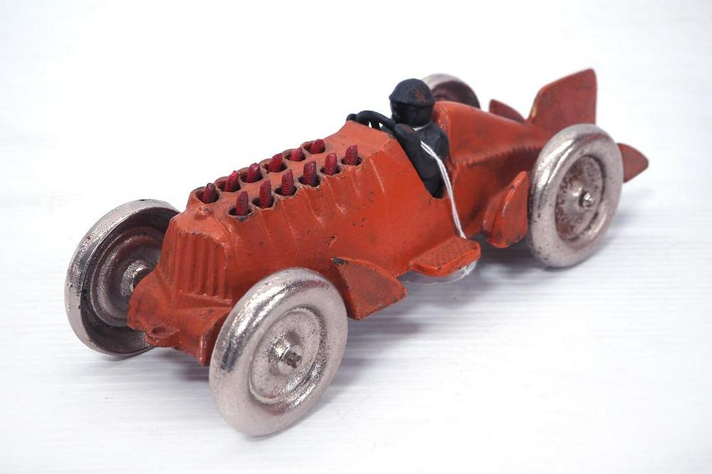 Lot 245: Cast Iron Hubley Race Car