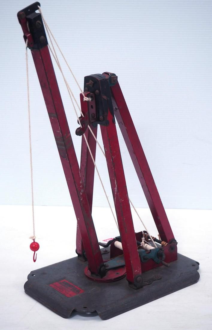 Lot 276: Pressed Steel Industrial Collapsible Derrick