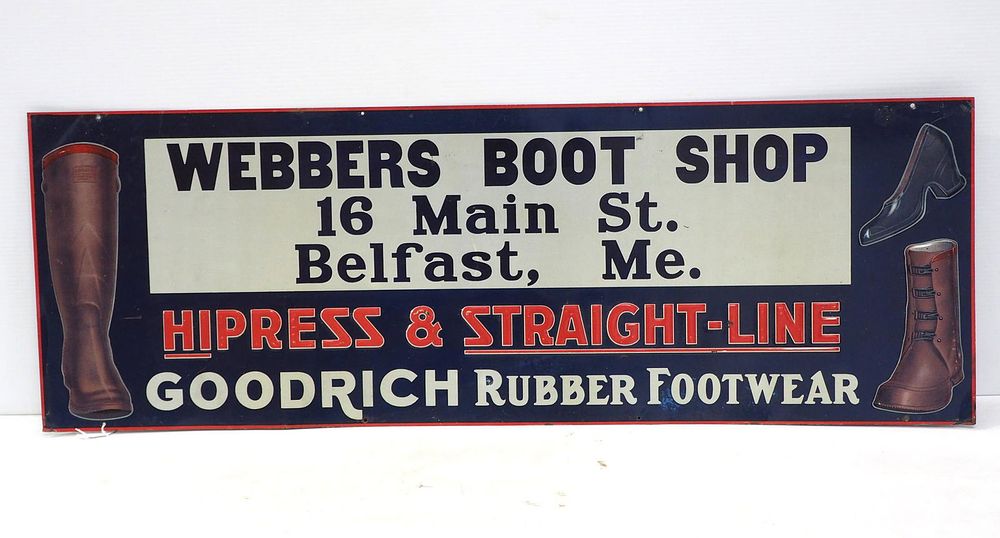 Lot 1514: Goodrich Rubber Footwear sign