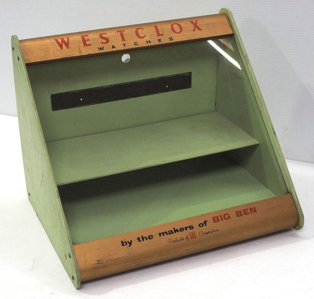 Lot 1597: Westclox Watches display case