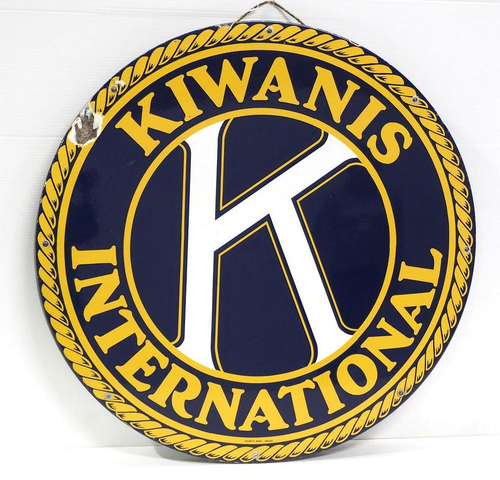Lot 1676: Kiwanis International sign