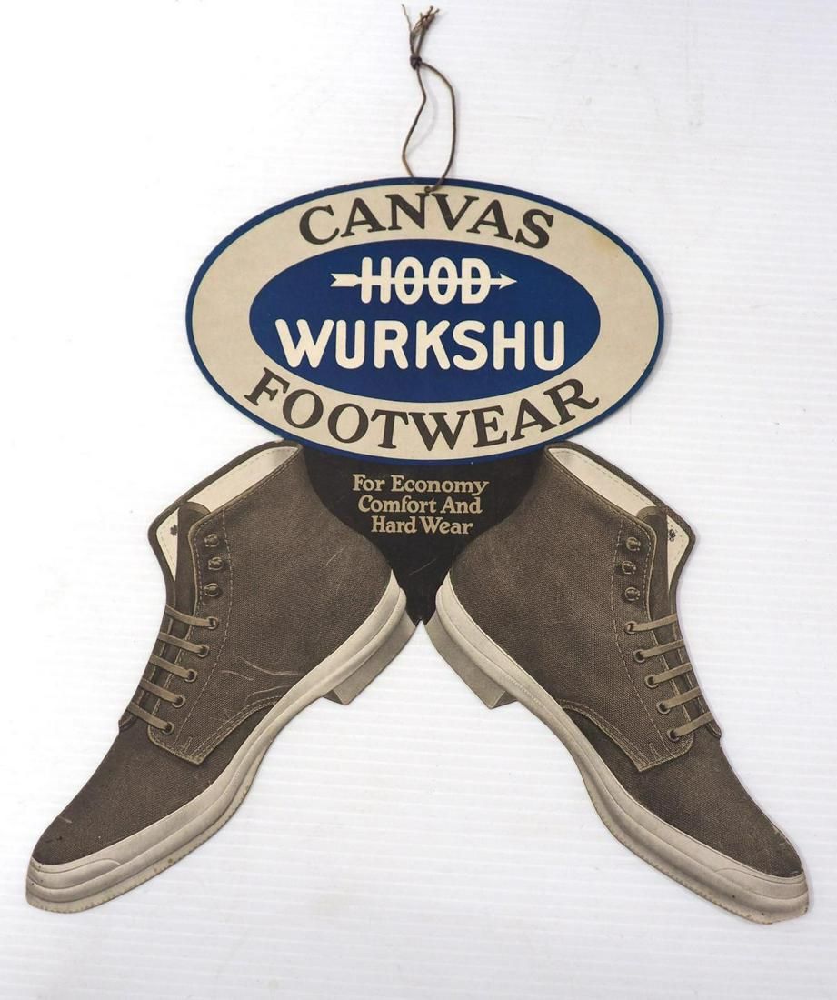 Lot 1843: Canvas Footwear sign