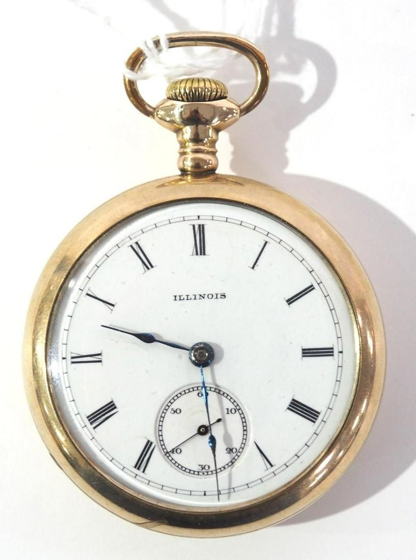 Lot 577: Illinois Watch Co. jeweled pocket watch