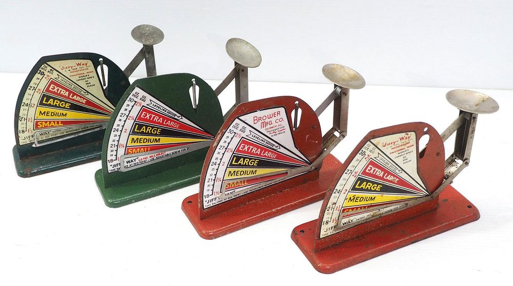 Lot 587: (4) Egg scales