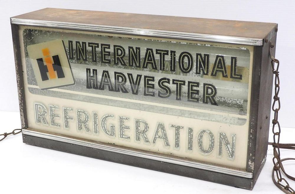 Lot 610: International Harvestore Refrigeration sign