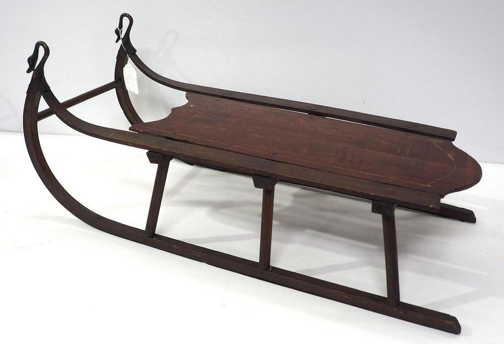 Lot 620: Wooden child's sled