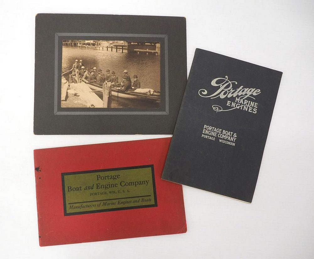 Lot 660: Boat & engine advertising