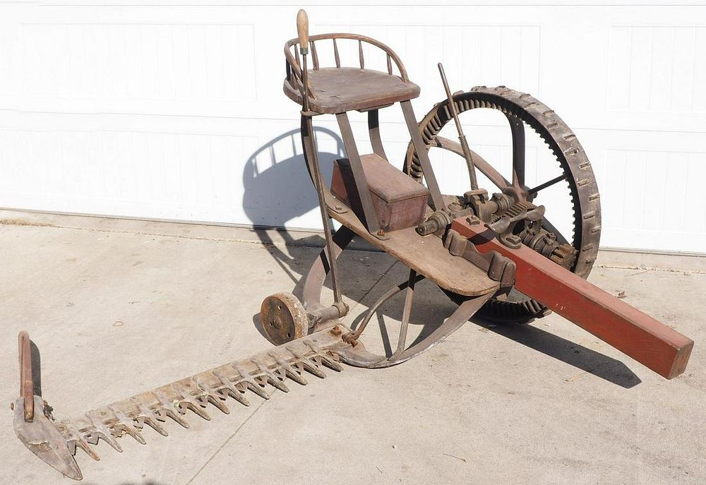 Lot 812: Early Nourse Mason & Co. mower dated 1860