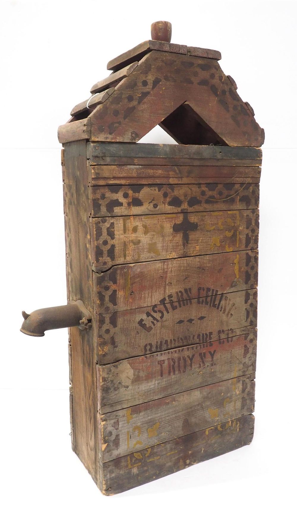 Lot 850: Wooden well cover with  advertising