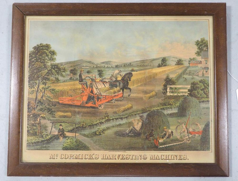 Lot 878: McCormick Harvesting Machines litho
