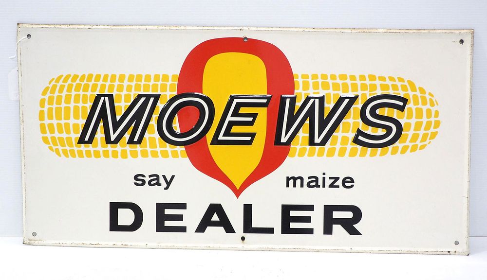 Lot 1150: Moews Dealer sign