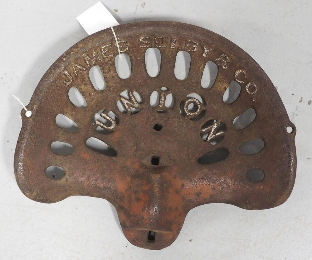 Lot 1153: James Selby & Co. Union cast iron seat