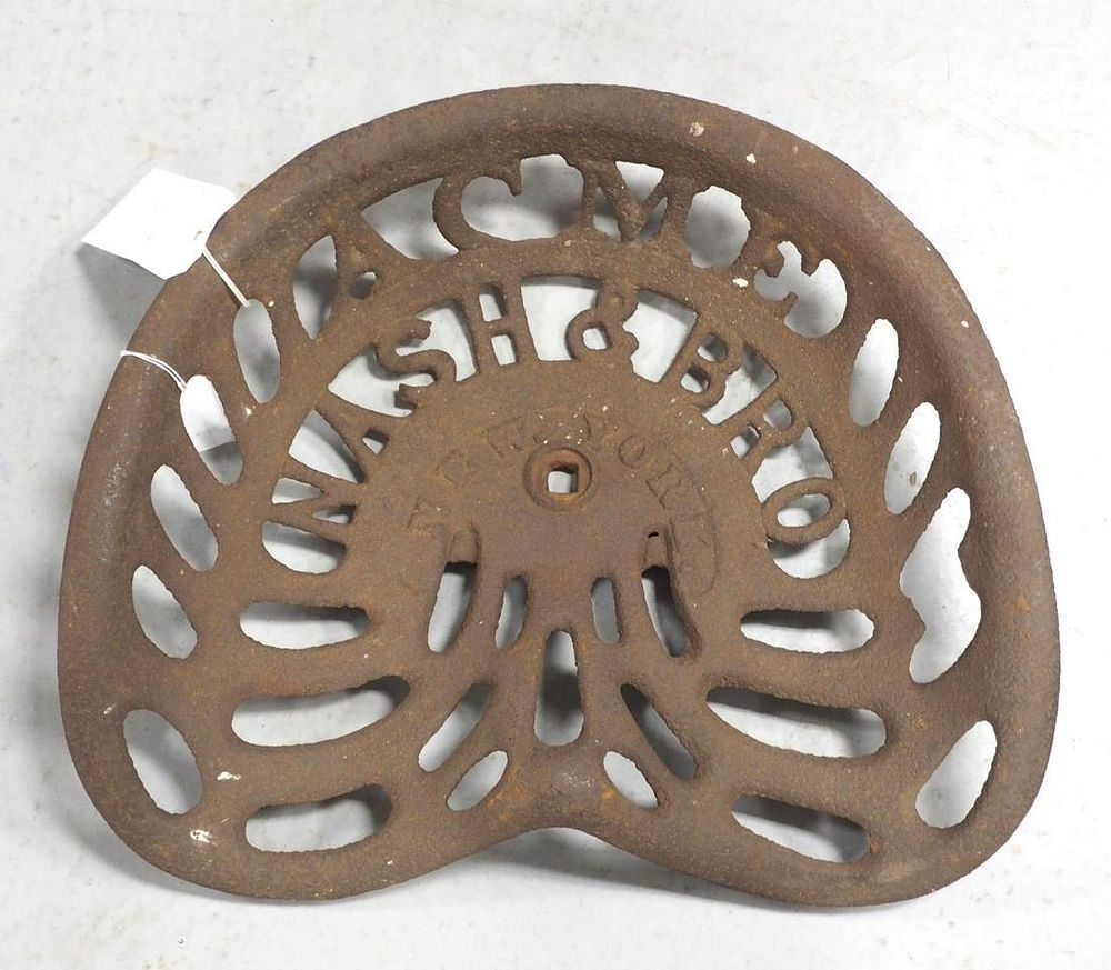 Lot 1276: Acme Nash & Bros. New York cast iron seat