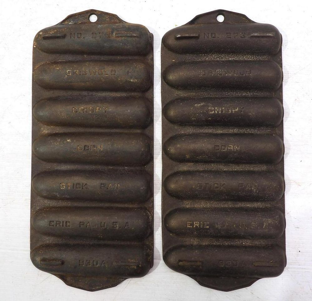 Lot 2698: (2) Griswold No.273 Corn Stick Pans