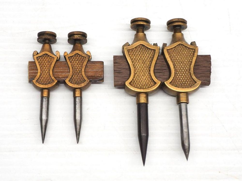 Lot 4163: (2) Sets Stanley Trammel Points