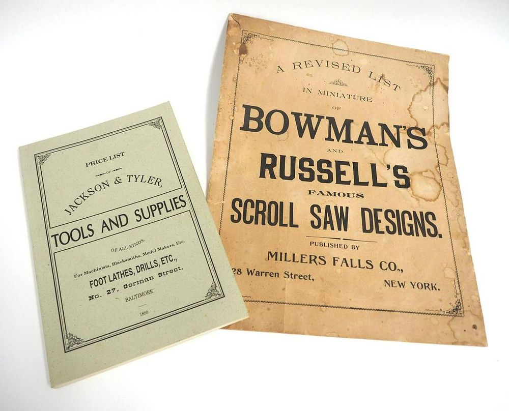 Lot 4336: (2) Tool Booklets