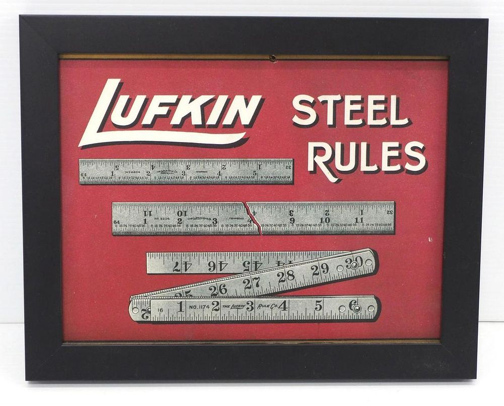 Lot 4390: Lufkin Steel Rules Advertisement