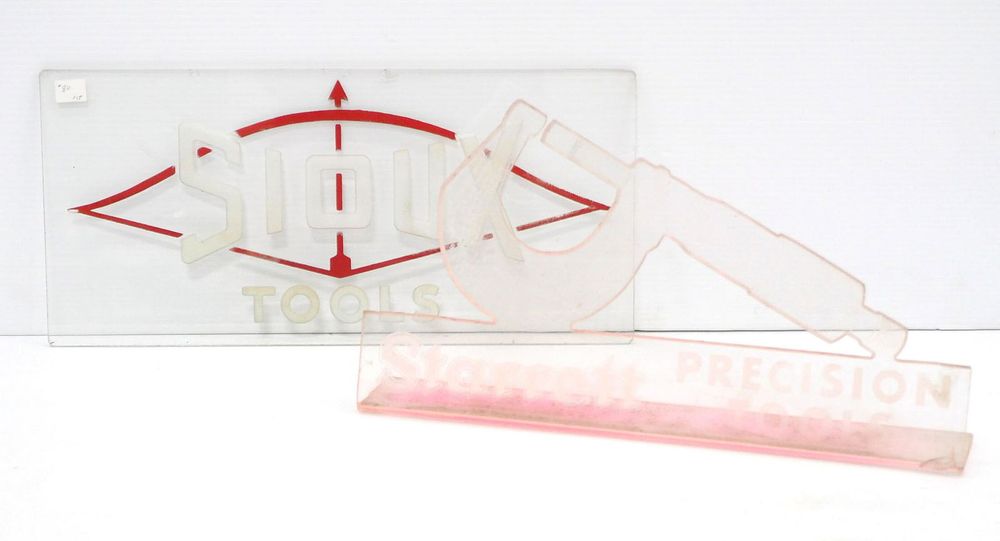Lot 4392: (2) Tool Advertising Displays