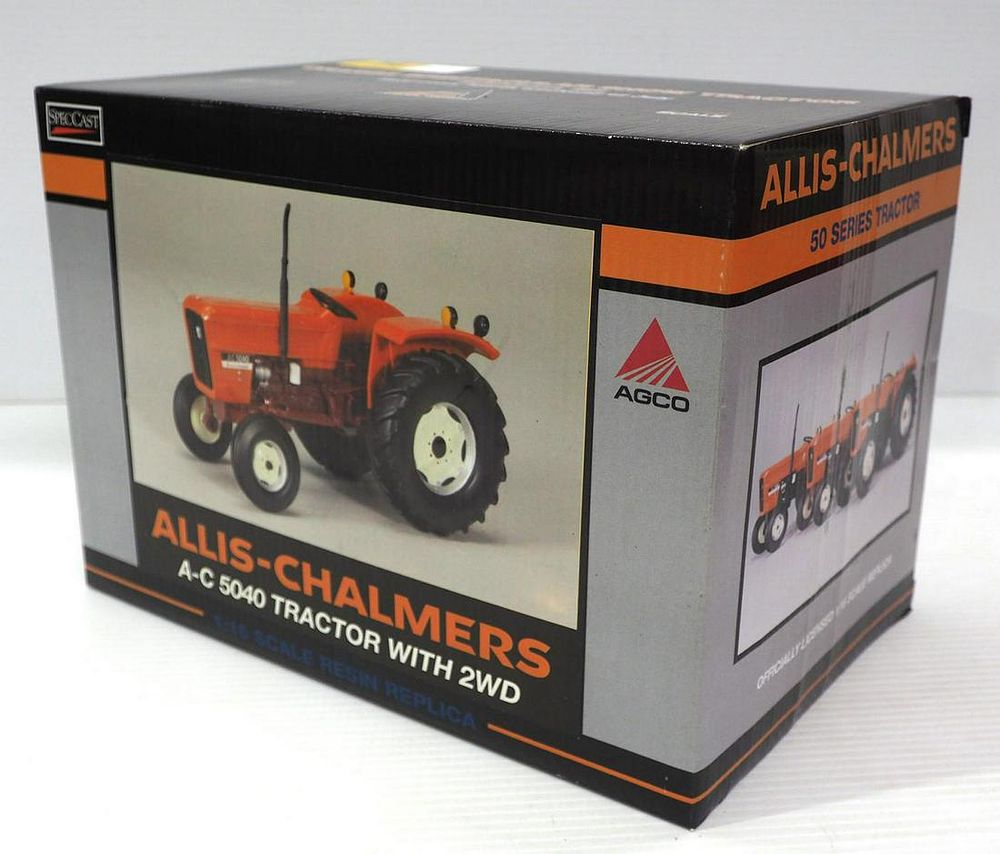 Lot 74: Allis Chalmers Orange Spectacular Tractor
