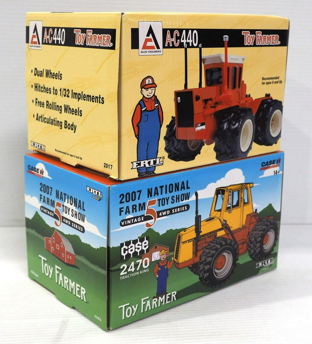 Lot 143: (2) 1/32 Ertl Toy Farmer Tractors