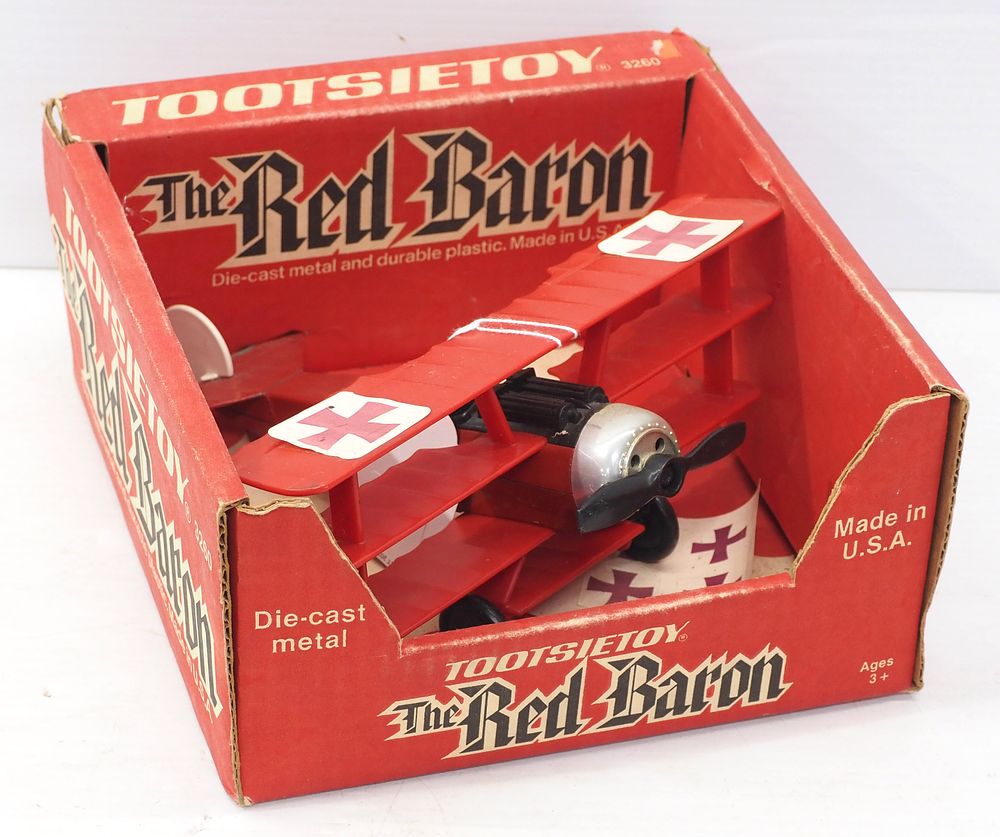 Lot 2077: Tootsie Toy Red Baron airplane