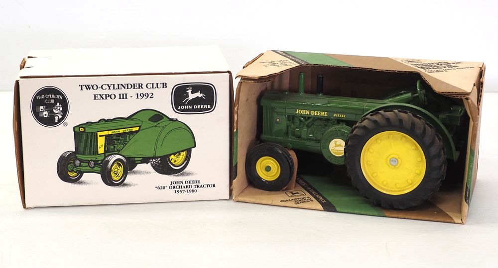 Lot 2327: (2) Ertl John Deere tractors