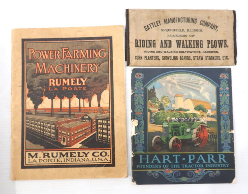 Lot 152: Hart-Parr, Rumely & Sattley Plows adv. items