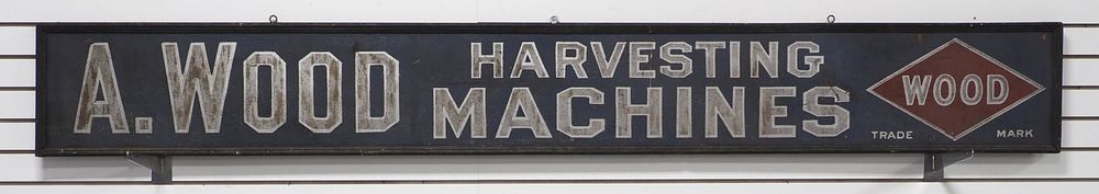 Lot 171: A. Wood Harvesting Machines sign