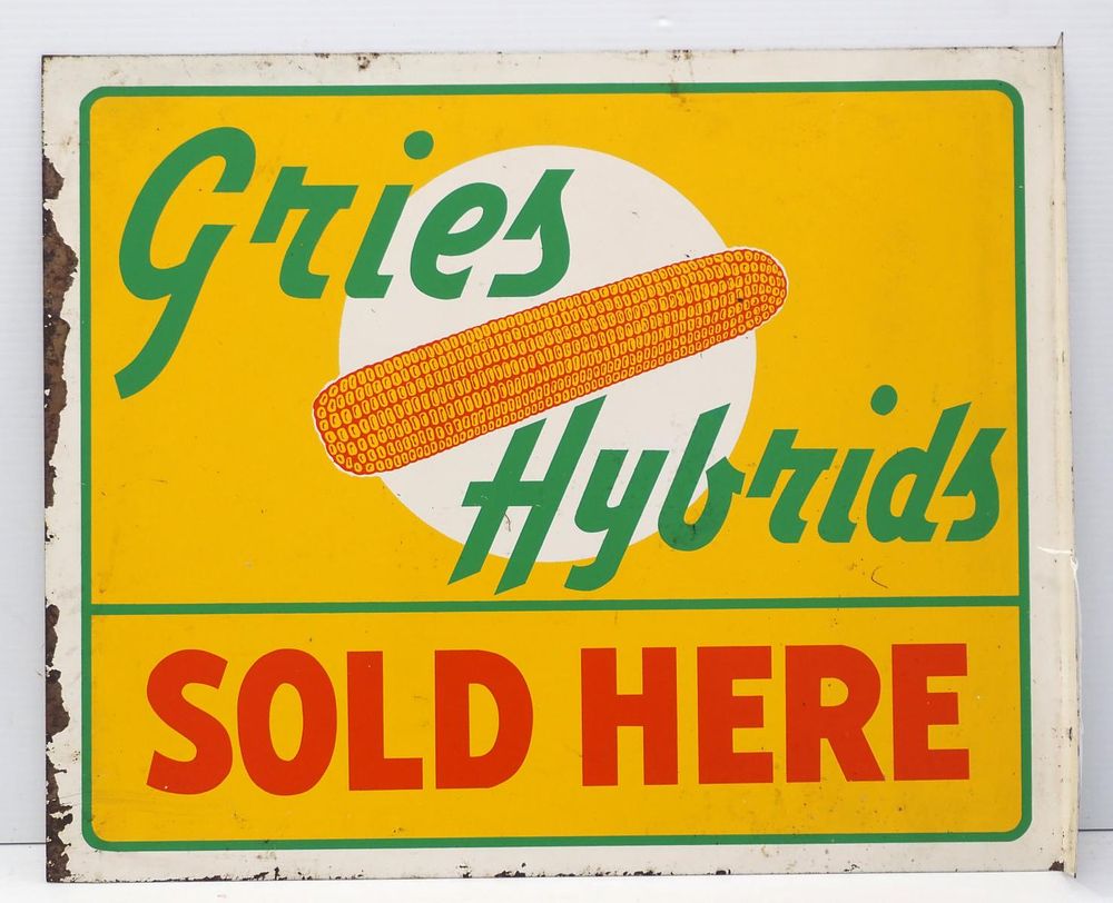 Lot 605: Gries Hybrids Sold Here sign