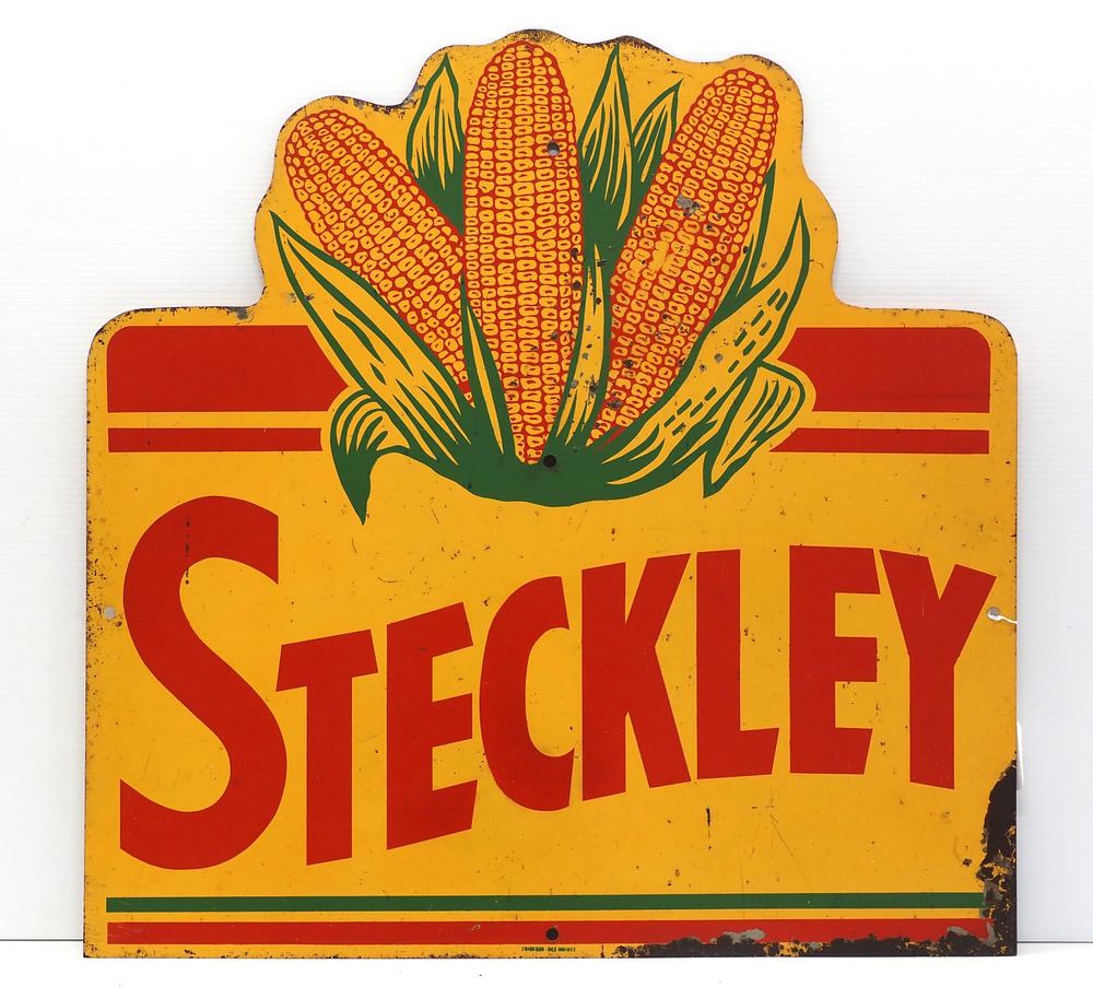 Lot 637: Steckley die-cut sign