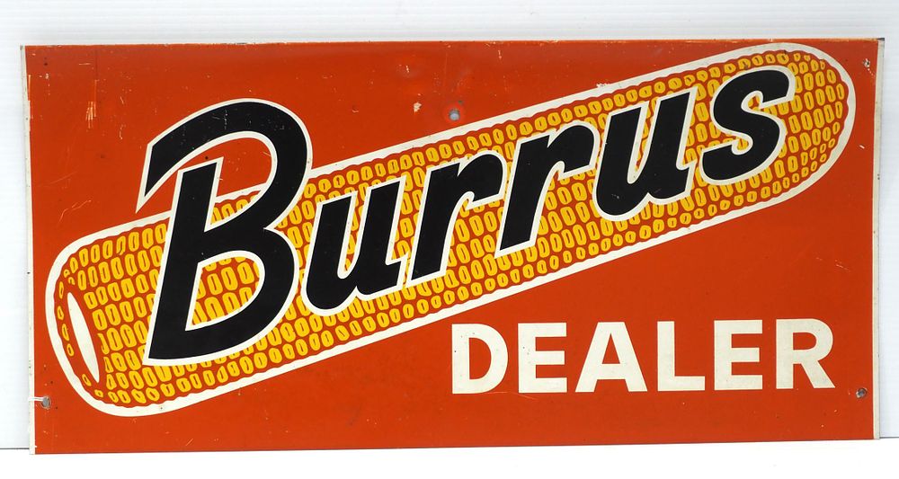 Lot 664: Burrus Dealer sign