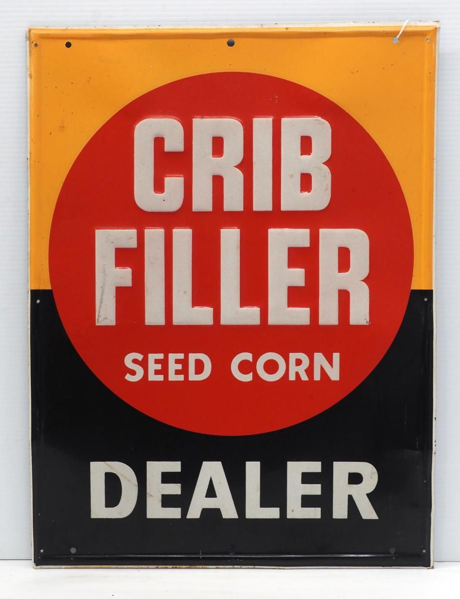 Lot 698: Crib Filler Seed Corn Dealer sign