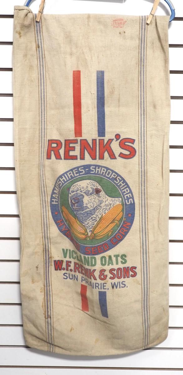 Lot 700J: Renk's Hampshires-Shropshires cloth seed bag