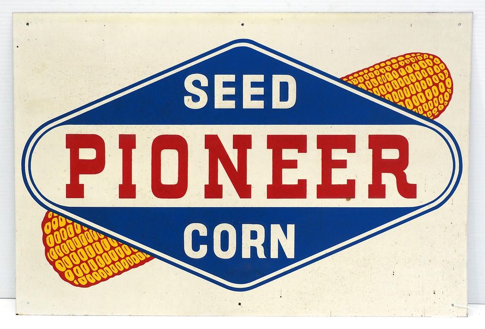 Lot 708: Pioneer Seed Corn sign